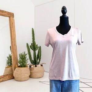 Under Armour Short Sleeve V-Neck Loose Fit Heat Gear Top Tee